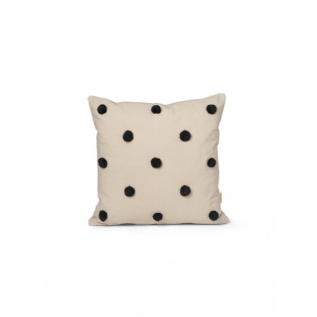 Dot Tufted Cushion - Sand/Black