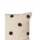 Dot Tufted Cushion - Sand/Black