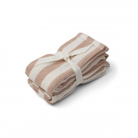 Leah Muslin Cloth- stripe tuscany - 2pack