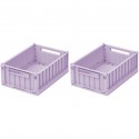 Weston storage box S - 2pack - light lavender