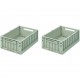 Weston storage box M - 2pack - peppermint