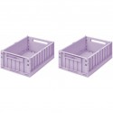 Weston storage box M - 2pack - lavender