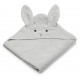 Augusta hooded junior towel - rabbit grey