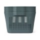 Makeeva storage basket S 4 pack - Whale blue