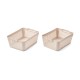 Makeeva storage basket L 2 pack - sandy