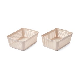 Makeeva storage basket L 2 pack - sandy