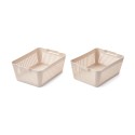 Makeeva storage basket L 2 pack - sandy