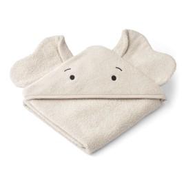 Albert Hooded Baby Towel - ~Elephant sandy