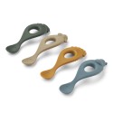 Liva silicone spoon - 4 pack - blue mix