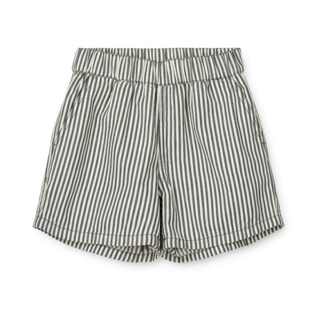 Ayo striped shorts - whale blue