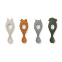 Liva silicone spoon - 4 pack - hunter green mix