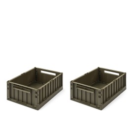 Weston storage box M - 2pack - Army brown