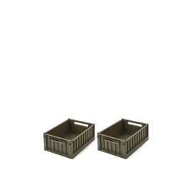 Weston storage box S - 2pack - army brown