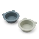 Peony suction bowl 2-pack - whale blue