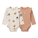 Yanni body frill long sleeve 2-pack - bunny