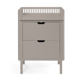 Sebra Changing Table with drawers in jetty beige