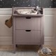 Sebra Changing Table with drawers in jetty beige