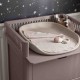 Sebra Changing Table with drawers in jetty beige