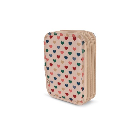 Clover maxi pencil case - coeur colore frappe