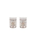 2 PACK GLITTER CUPS -Swan off-white