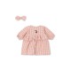 Doll clothing set - powder pink check