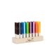 Marker in wooden block 24pcs - Safari