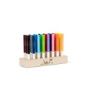 Marker in wooden block 24pcs - Safari