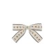 Ribbon bowie hair clip - beige