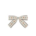 Ribbon bowie hair clip - beige