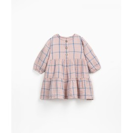 Checked woven dress