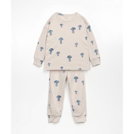 Printed rib pyjamas