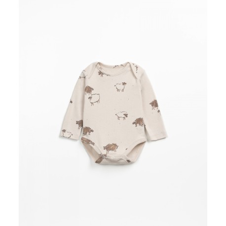 Printed body - sheep off-white