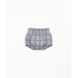 Checked woven shorts - elephant