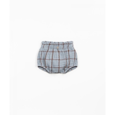 Checked woven shorts - elephant