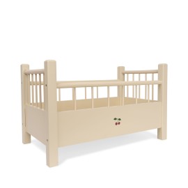 Wooden Doll bed - beige