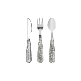 Glitter cutlery - sparkling blue