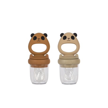 2 pack fruit feeding pacifier- caramel