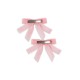 2 pack velvet double bow hair clips