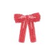 Pearl bow hair clip - bubblegum