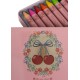 Crayons bees wax - 10pcs - Cherry bow