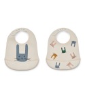 Tilda Silicone Bib - 2 Pack - Bunny