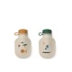 Lizzie Smoothie Bottle - 2 pack -Safari