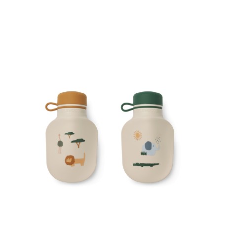 Lizzie Smoothie Bottle - 2 pack -Safari