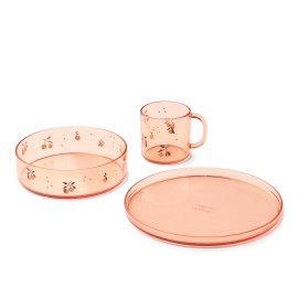 Siva tritan Tableware set - Peach