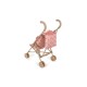 Doll stroller - Bow Kitty pink