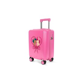 Travel suitcase - Bow kitty pink