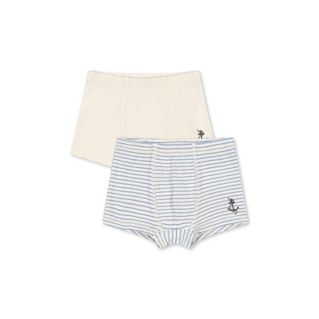 Basic 2 pack boy boxers - Stripe Provence