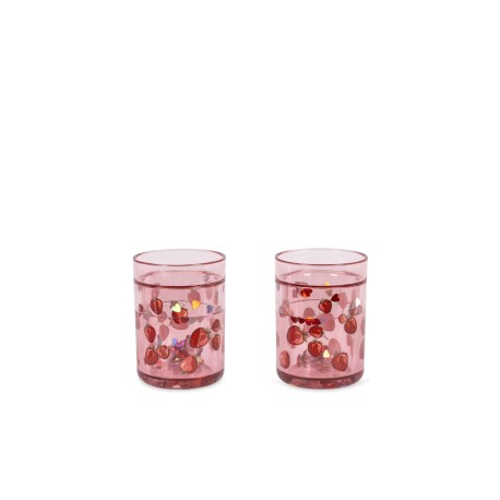 2 PACK GLITTER CUPS -fragola