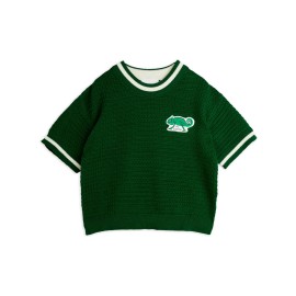 Lizard patch crochet tee