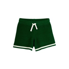 Lizard patch crochet shorts